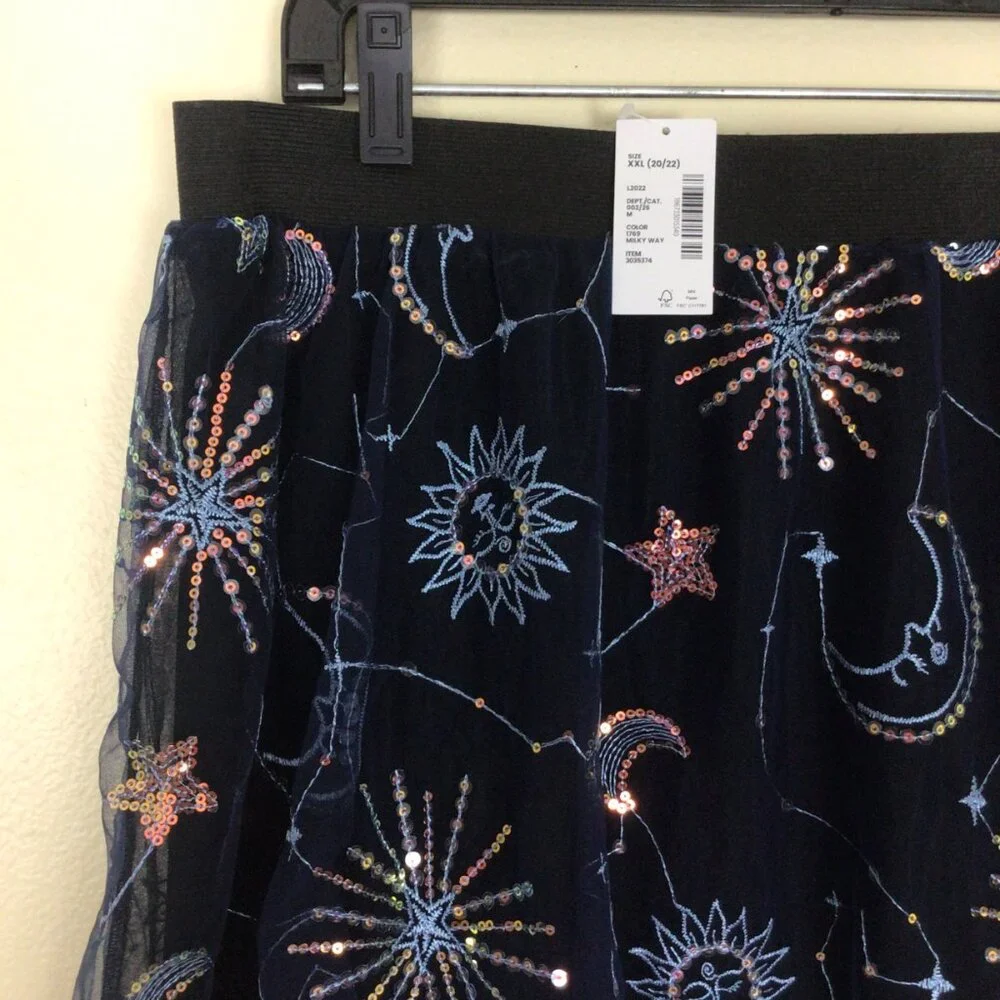 NWT Sugar & Jade Skirt Girl’s XXL Milky Way Blue The Children’s Place